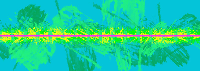 Fototapeta na wymiar An abstract neon paint brush stroke banner background image.