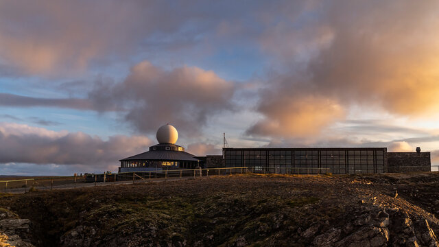 Station am Nordkap auf der Insel Mageroya, Finnmark, Norwegen
