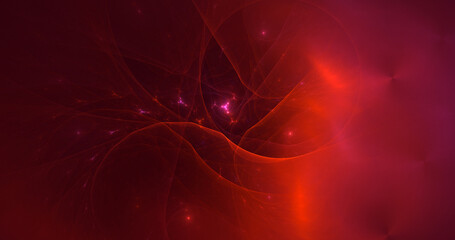 3D rendering abstract colorful fractal light background