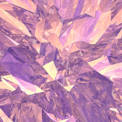Abstract 3d render -  macro crystal mineral background texture