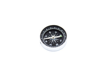 One compass is on a white background.
