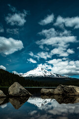 mountain landscape with lake
