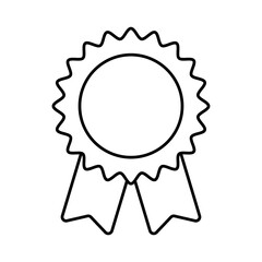 seal stamp line style icon vector design