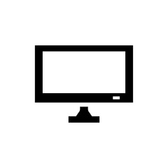 monitor icon logo illustration design
