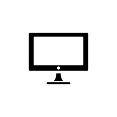 monitor icon logo illustration design
