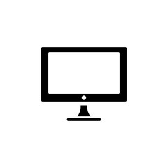 monitor icon logo illustration design