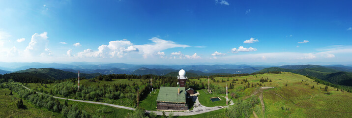 Aerial view of the recreational area Kojsovska Hola in Slovakia © Peter