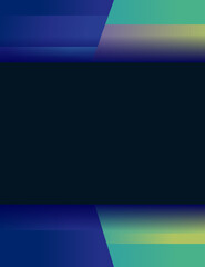 Obraz premium Flat vector illustration with geometric abstract shapes for banner flyer or website modern minimalist design