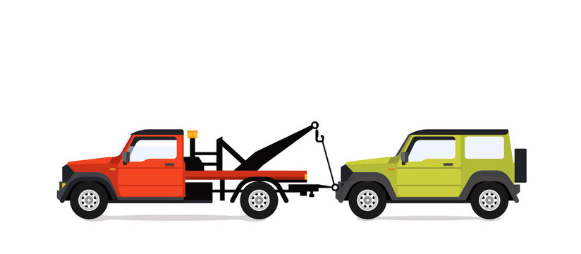 Car Towing Trucks, towing trucks vector design © The Mumus