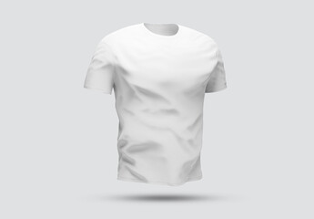 Isolated t-shirt with shadow Mockup. Jersey on white background