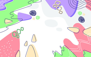 Gradient geometric shape background flower Vector