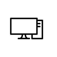 personal computer icon logo illustration design