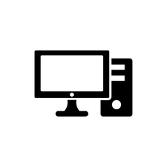 personal computer icon logo illustration design