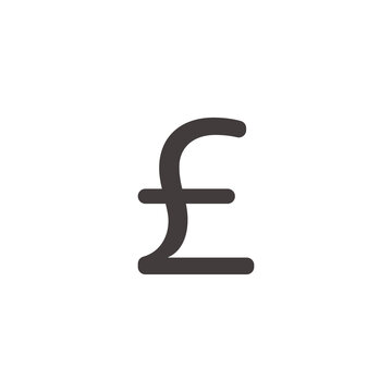 Pound Icon Isolated On White Background. Cash Symbol Modern Simple Vector Icon For Web Site Or Mobile App