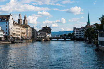 Fototapeta premium Aussicht in Richtung Zürichsee