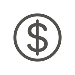 Dollar Icon Isolated On White Background. Cash Symbol Modern Simple Vector Icon For Web Site Or Mobile App