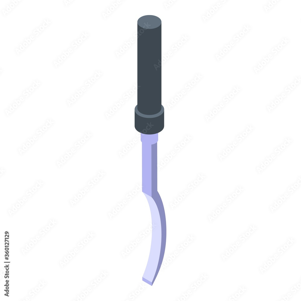 Poster carpenter chisel icon. isometric of carpenter chisel vector icon for web design isolated on white ba