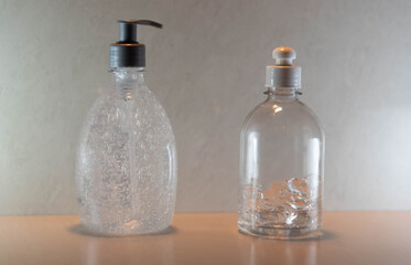 Alcohol gel to clean your hands to prevent coronavirus.