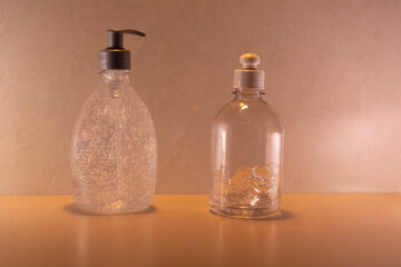 Alcohol gel to clean your hands to prevent coronavirus.