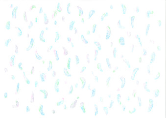 雨だれ模様少（水色）