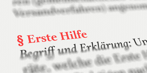 Erste Hilfe