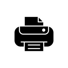 printer icon logo illustration design