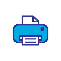 printer icon logo illustration design