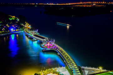 Obraz premium Ninh Kieu quay in Can Tho Viet Nam