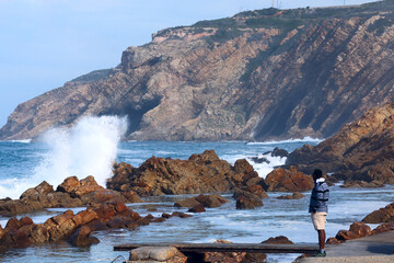 Enjoying the stunning scenery at The Point