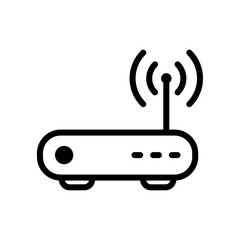 router icon logo illustration design