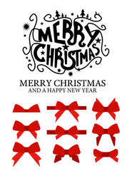 Fototapeta na wymiar Merry Christmas Greeting Card vector