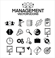 Mobile phone app, icons icons set vector design