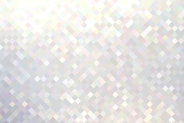 Geometric brilliance background. Shimmer white mosaic pattern.