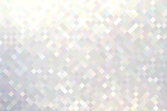 Geometric brilliance background. Shimmer white mosaic pattern.