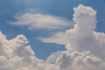 blue sky with clouds