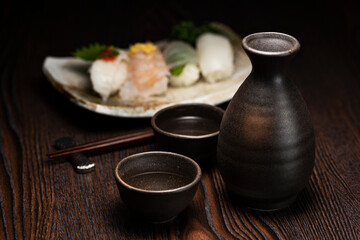 日本酒とお寿司