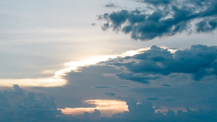Fototapeta na wymiar Clouds in the sky before rainy