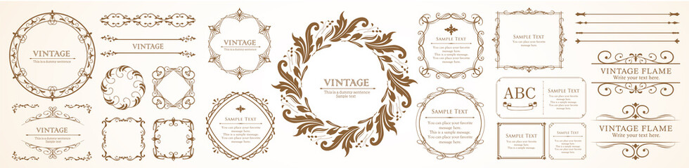 植物モチーフのフレームセット  © DESIGN BOX