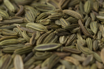 close up fennel seed texture background.