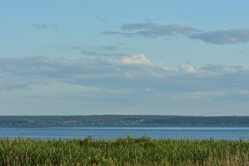 clouds over the lake