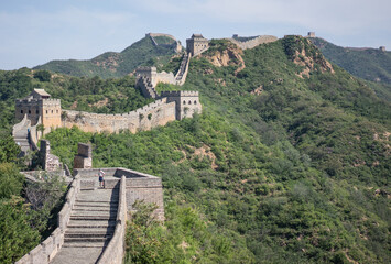 Fototapeta na wymiar Great Wall of China Jinshanling section 