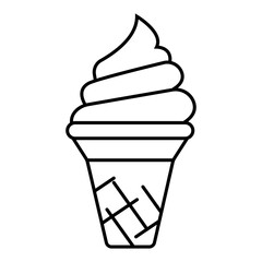 Vector ice cream cone icon
