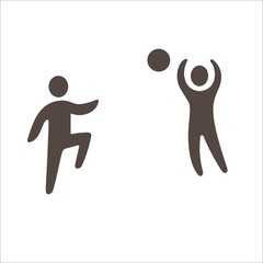 sport icons, people play games. eps 10