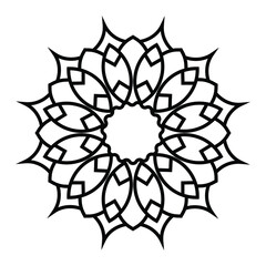 Snowflake icon vector illustration photo