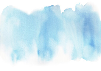 Blue color abstract watercolor background.