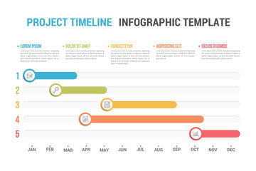 Fototapeta na wymiar Timeline Infographics