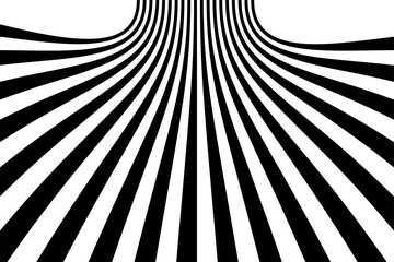 Fototapeta premium Abstract dark with white op art stripe line design background