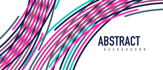 Аbstract moving colorful lines vector backgrounds for cover, placard, poster, banner or flyer