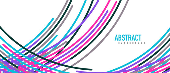 Аbstract moving colorful lines vector backgrounds for cover, placard, poster, banner or flyer