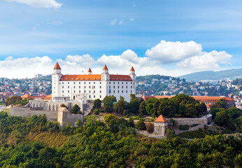 view of the castle of bratislava slovakia - obrazy, fototapety, plakaty